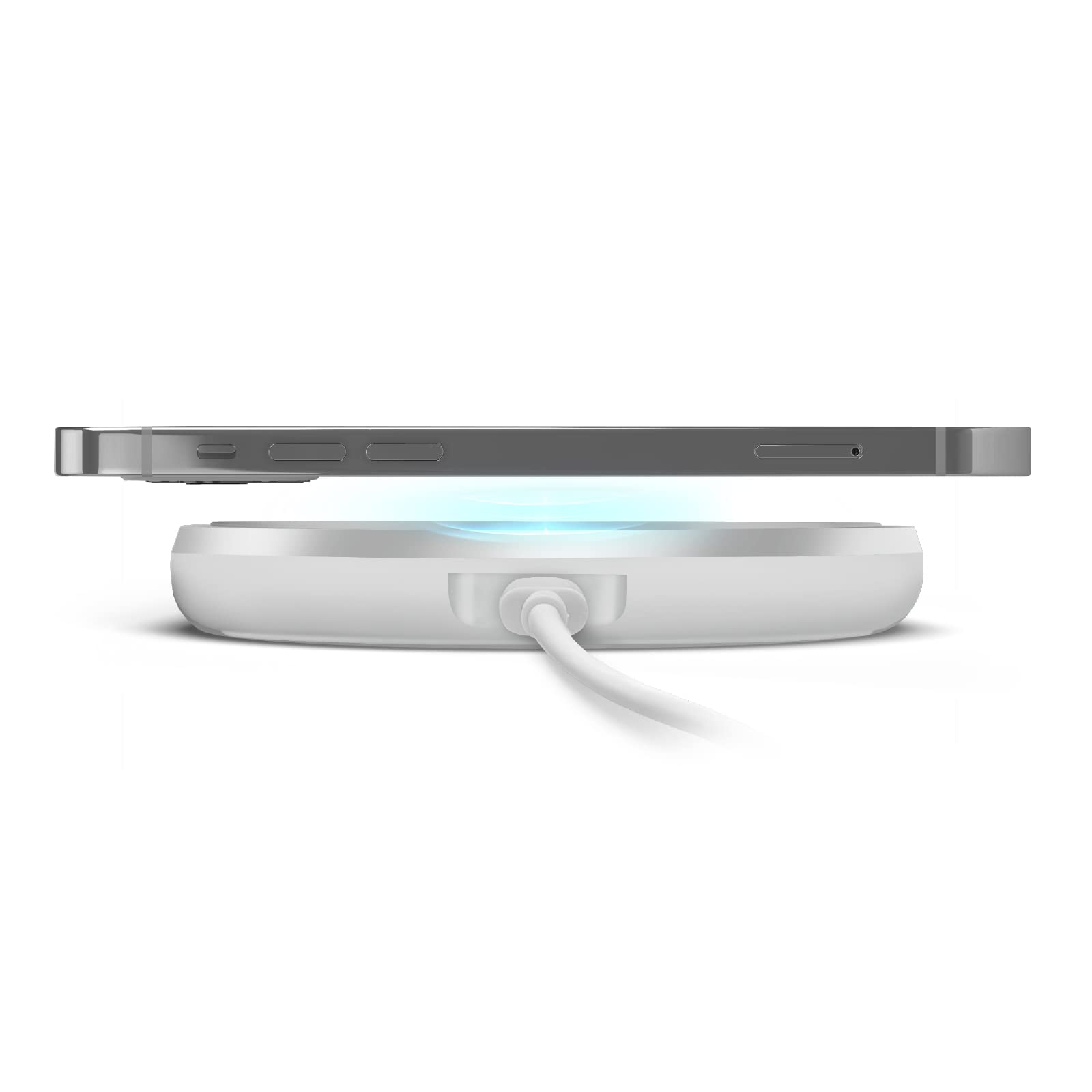 SBS Caricatore da Tavolo Wireless Fast Charge, 15W per Ricarica Ultra Rapida, Base di Ricarica per Cellulari Qi, Smartphone iPhone/Samsung/Xiaomi/Oppo/Huawei