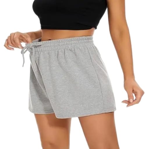 ANIFA Fashion HUB' Women's Cotton Blend Elasticated Waist Extra Short Length Relaxed Fit Solid ShortsSLD_SHR_121-picture-25