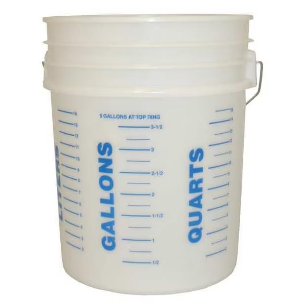 MDMprint Mixing Bucket (5 gal Translucent Plastic)