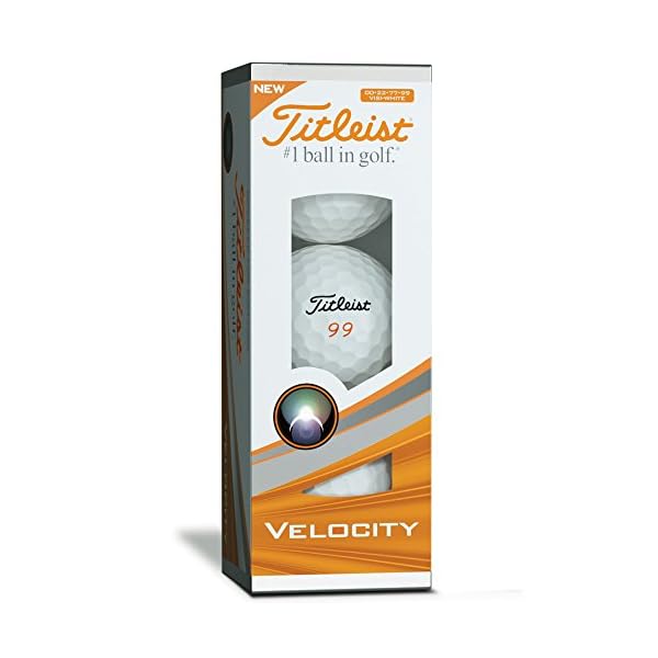Titleist Velocity Visi Golfball, Herren, Weiß, Einheitsgröße