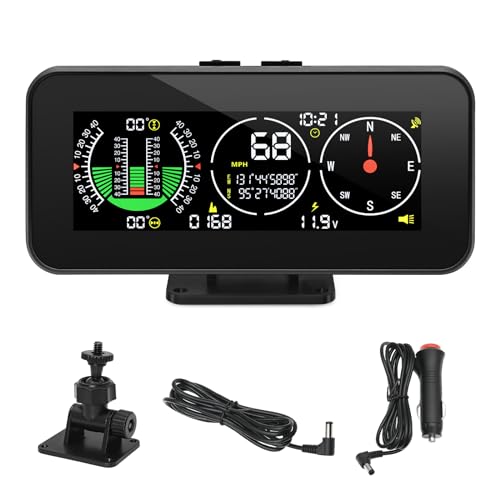M60 Auto Head Up Display Auto Kompass Inclinometer Neigungswinkel Geschwindigkeit GPS Digital Neigungsmesser Overspeed Alarm Auto Off Road Zubehör