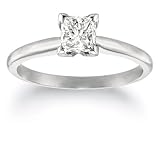 Amazon Collection Platinum Princess-Cut Solitaire Diamond Engagement Ring (3/4 carat, G-H Color, VS2 Clarity)