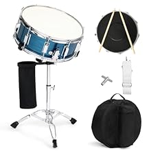 【Exquisite Craftsmanship】The surface of the snare drum is made by electroplating, which is not easy to wear and fade. The solid steel wire is embedded in the outer ring, which is flat and not easy to fall off, and has unparalleled durability 【Outstan...