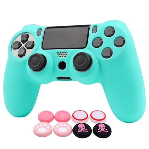 Image of RALAN Pink Controller Skins Compatible with PlayStation 4 Controller, Silicone Controller Cover Skin Protector