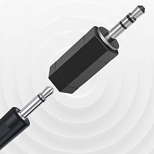 Adaptador estéreo a mono 3.5mm pack de 5 miniatura 3