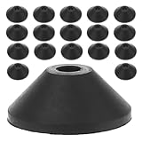 Homoyoyo 30pcs M8 Rubber Sealing Washers for Toilet Tank Bolts Leak-Proof Conical Rubber Washers for Toilet Screws Sturdy Seals for Cistern Maintenance and Repair