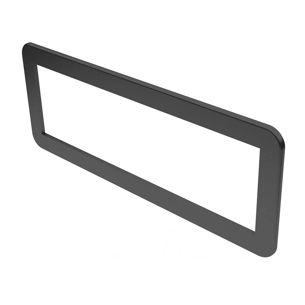 Xscorpion Car Stereo Radio Single DIN Install Black Plastic Trim Ring with 1/4" Border