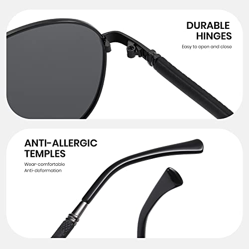 Cyxus Polarized Aviator Sunglasses for Men Women UV400 Protection Aviators Glasses for Driving Hiking Travel3