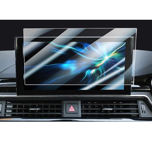 CDEFG Compatible with Audi A4 b9.5 A5 F5 Q5 2020-2023 2024 Facelift Navigation Protective Film Tempered Glass 9H Scratch-Resistant 10.1 Inch GPS Screen Protector Car Navigation Film A4 A5 Accessories