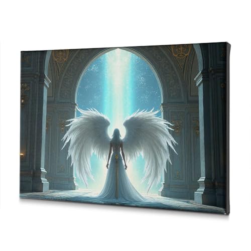 Décoration murale ange toile anti-humidité pour petite salle de bain 20x30