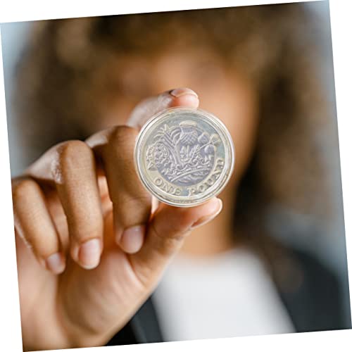 100 cápsulas plásticas para monedas 25mm transparentes miniatura 5