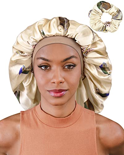 Bonnet en soie pour dormir - Bonnet de sommeil en soie et satin Cover