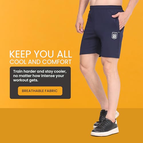 Image of Ultimate Goal Sports Athletic Shorts with Zip Pockets|Lightweight Activewear | Sportswear Shorts | Gymwear| Exercise Shorts | Dry-Fit Shorts | Running Shorts