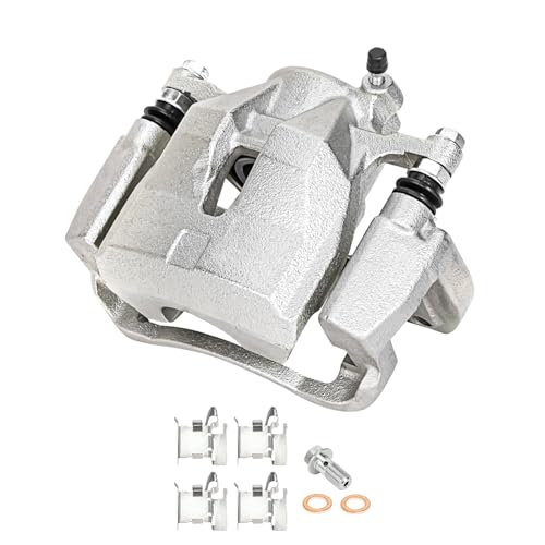 Image of Detroit Axle - Front 2pc Brake Calipers for Toyota Matrix Mirai RAV4 Scion tC Corolla iM Pontiac Vibe, 2 Disc Brake Calipers with Brackets Replacement