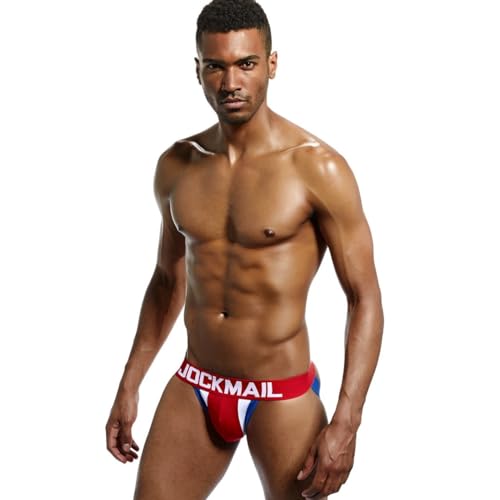 JOCKMAIL Men's Jockstraps Underwear Athletic Supporters Breathable Cotton Jock Straps3