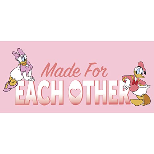 Disney Characters Made for Each Other Girl's Solid Crew Tee2