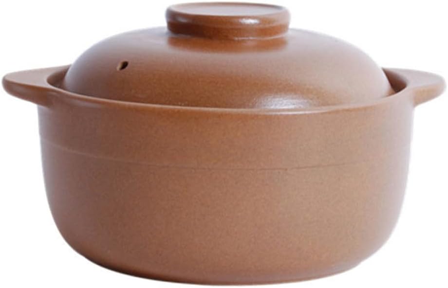 Unomor Ceramic Casserole Pot Lid Versatile Soup Pot for Cooking Sturdy Kitchen Cookware Suitable for Home Use and Casserole Dishes