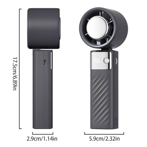 Ventilateur de refroidissement portable avec affichage LED et charge USB - 6