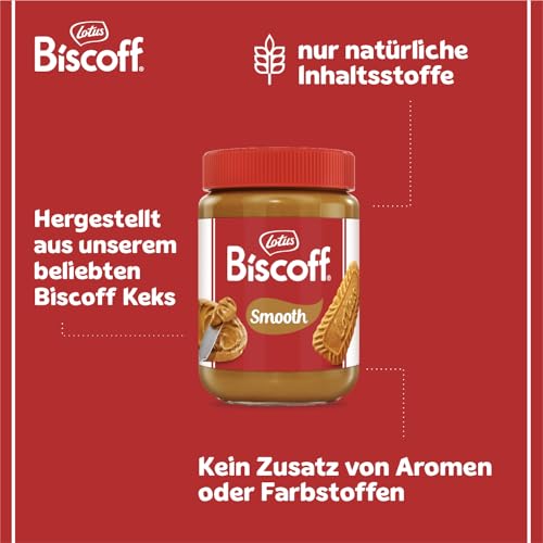 Lotus Biscoff | Süßer Brotaufstrich | Cremig | Karamellisierter Keksgeschmack | Vegan | Nussfrei | Kein Zusatz von Aromen oder Farbstoffen | PET Glas | 720g