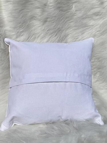 Image of Blank Cross Stitch Cushion Case - DIY Cross Stitch, 11 Count Aida Fabric, 40cm x 40cm