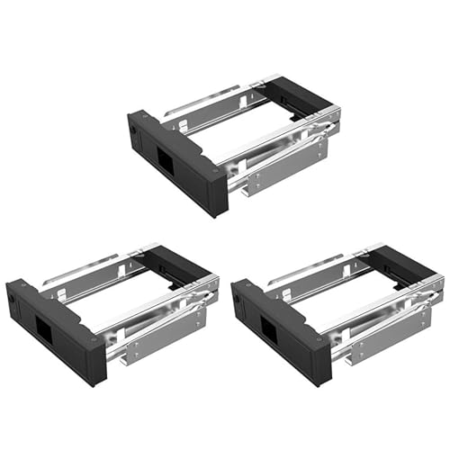 Rack mobile échangeable à chaud 3.5 pour baie 5.25 adaptateur SSD SATA noir