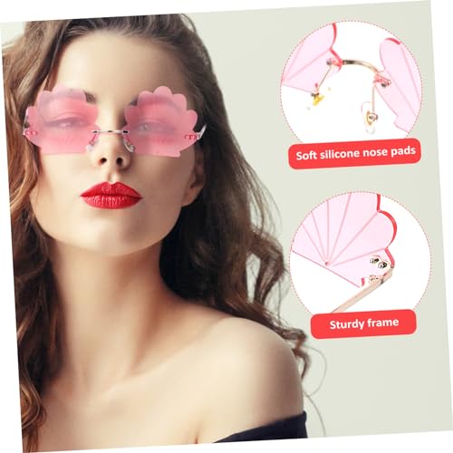 Lunettes sans monture PC dor&eacute; confortables et r&eacute;sistantes