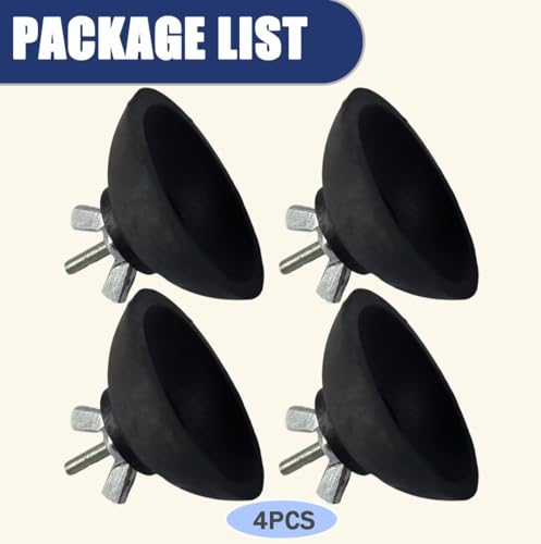 2 Pairs Reacher Gripper Replacement Rubber Cups, Outdoor Heavy Duty Grabber Tip Parts with Lock Nuts for Reacher Repair,Tool-Free Installation - Image 5