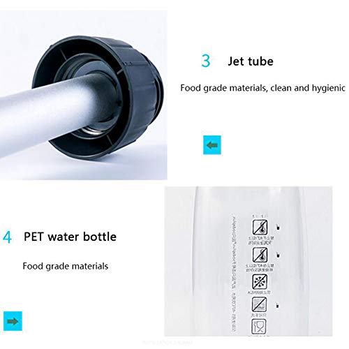 1000ML Portable Soda Siphon Maker, DIY Bubble Water Machine, Bubble Fruit Juice Koolzuurhoudende Dranken Thee Machine… - Afbeelding 7