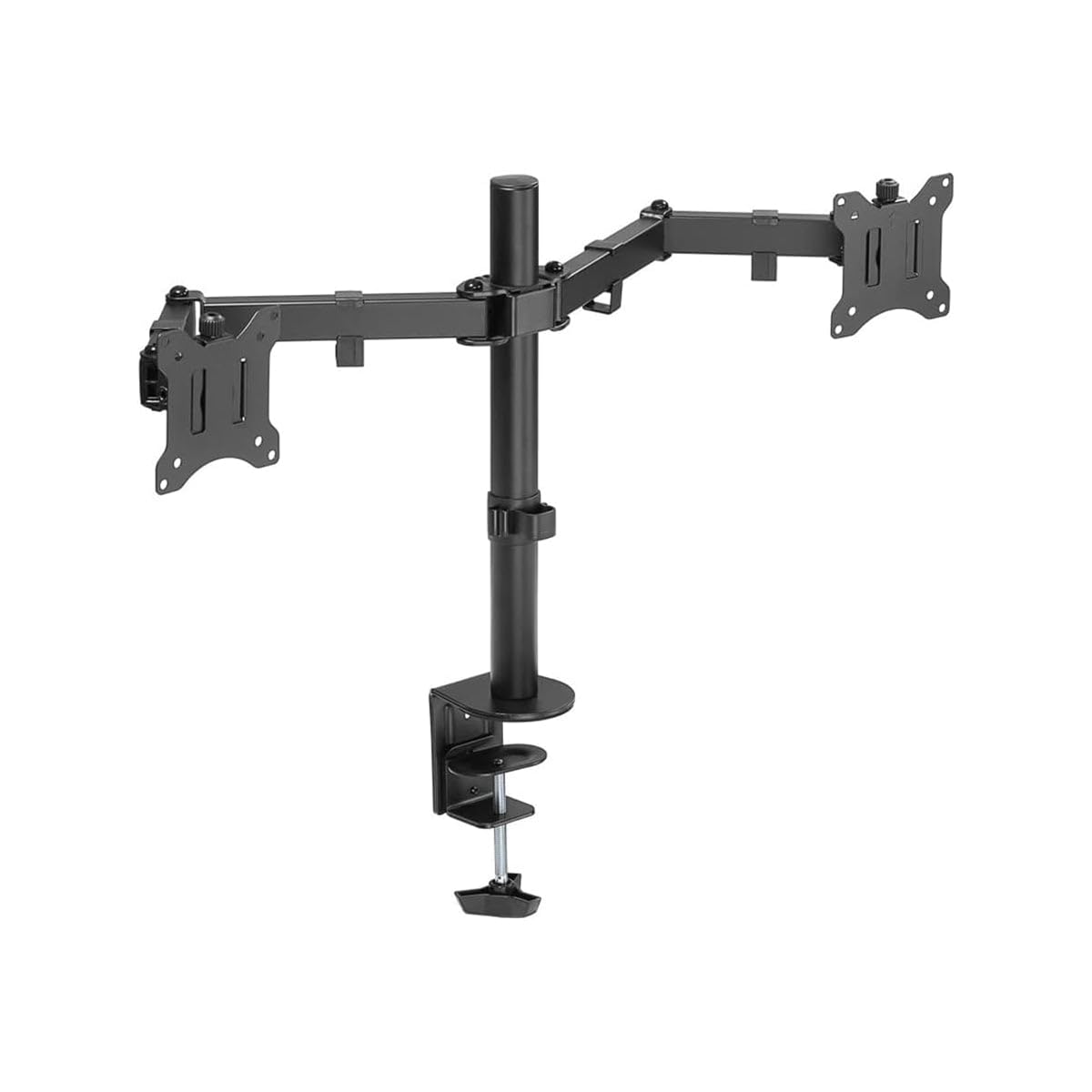 goobay Support Double Moniteur 17-32 Pouces Orientable Réglable en Hauteur VESA 100x100 2X Jusqu'à 8 kg - Basic - 58529
