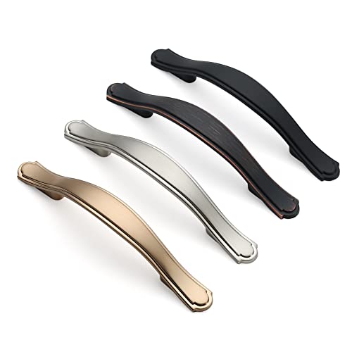 Image of Asidrama 10 Pack 3 Inch(76mm) Champagne Bronze Kitchen Cabinet Handles Cabinet Pulls Kitchen Cabinet Hardware for Cupboard Drawer Pulls Dresser Handles