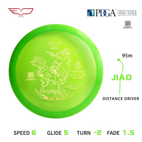 Yikun Disc Golf Discs Professional PDGA Approved Discs Golf Driver 165-175g Maximum Distance Golf Disc Perfect for Outdoor Games and Competition (Green)