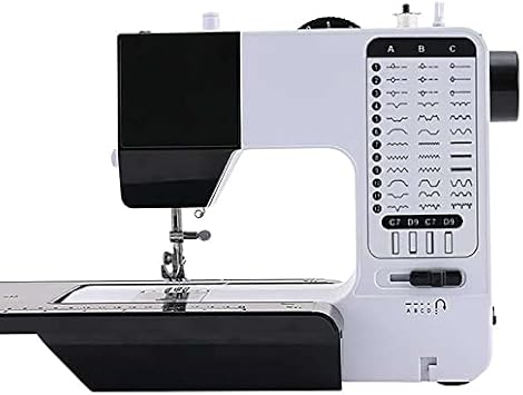 Heavy Duty Industrial Sewing Machine, Portable Embroidery Machine with 38 Built-in Stitches, Night Light, Extension Table for Beginners and Advanced Users