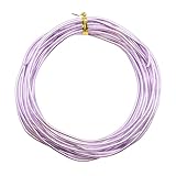 アルミワイヤー メタルクラフトワイヤー 5m (ラベンダー, 2mm幅)
