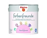 Qualität nach DiN EN 13 300 Alpina Farbenfreunde 2,5L Kinderzimmerfarbe Wandfarbe (Nr.14 Flamingorosa)