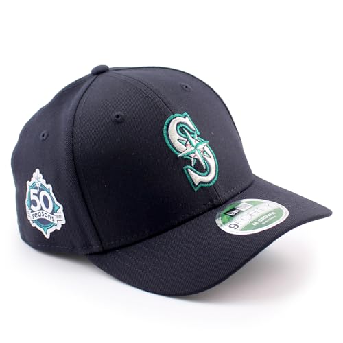 [�j���[�G��] �V�A�g�� �}���i�[�Y50���N�L�O���f�� �L���b�v 9FORTY M-CROWN MLB 50th ANNIVERSARY SNAPBACK CAP NAVY SEATTLE MARINERS 940 [���s�A���i]