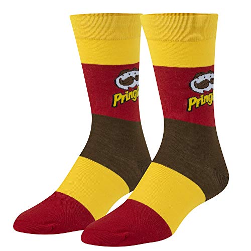 Crazy Socks, Unisex, Food, Pringles, Crew Socks, Novelty Silly Fun Cute