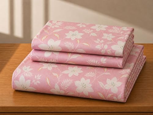 Image of Castiqa Elastic Fitted Supersoft Premium Polycotton 200TC Double Bedsheets King Size 78x72 Inch with 2 Pillow Covers (Fits Upto Mattress of 8Inches) (Multicolor)