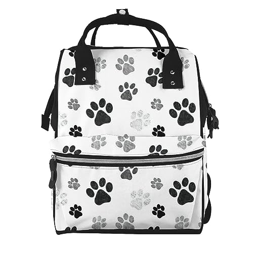 マザーズバッグ 猫 犬の足跡 ママバッグ 大容量 マザーズリュック リュック ベビーカー用 おむつバッグ 多機能 軽量 バックパック 掛けるベルト リュックサック ベビー用品収納 出産祝い 防水 乾湿分離 旅行