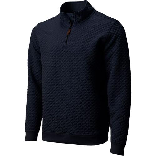 TGW Men's Quilted Golf Pullover Jacket for Golfing3