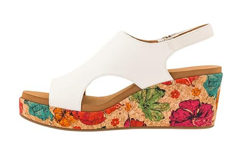 Image of Corkys Footwear Womens Carley Wedges, Featuring Corkys EVA Foam Cushioned Insoles, A 2.5 Inch Heel, Lightweight For All Day Wear, And Hook And Loop Closure