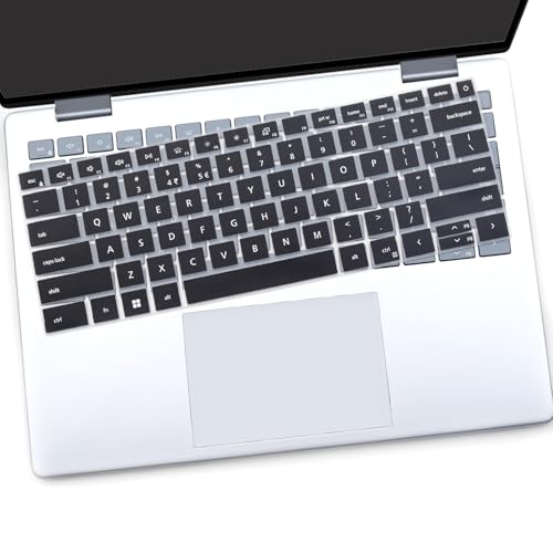 2PCS Protector de Teclado para Dell Inspiron 14 y 16 Negro+Transparente miniatura 6