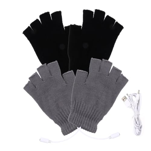 Guantes calefactables USB contra el frío en las manos para teclear en invierno