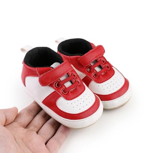 Image of Baby Boys Girls Sneakers Toddler Non-Slip Soft Rubber Sole First Walking Shoes Infant Newborn Crib Dress Shoes