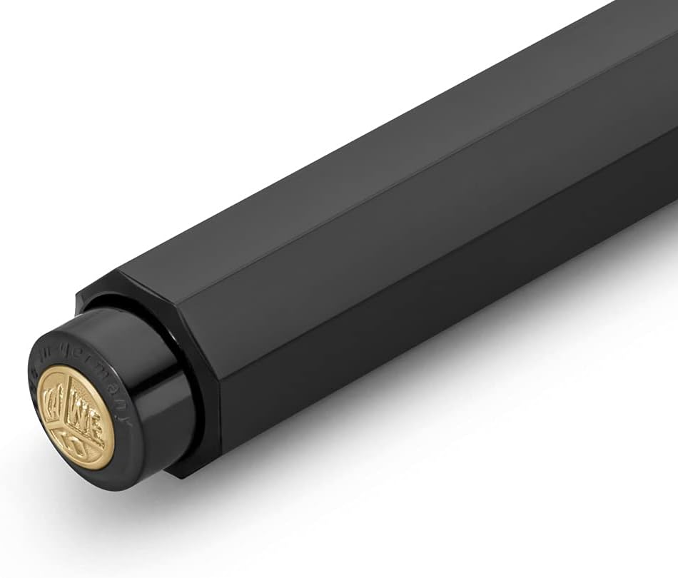 Kaweco CLASSIC SPORT Ball Pen Black Retractable Ballpoint Pen with a Standard D1 Refill 10.5 cm
