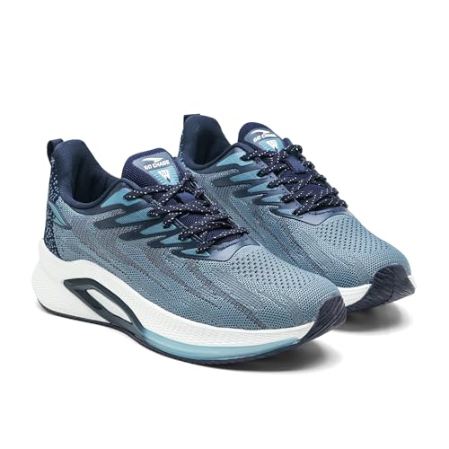 Image of ASIAN Powerplay-31 Men's Running Shoes | Wave-Tech Knit Upper with AeroFlow Side Panels | EVA Midsole | Fish-Scale Yarn | Stylish Athletic Sneakers