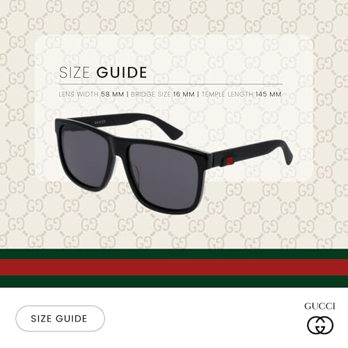 Gucci GG0010S Square Sunglasses For Men For Women +BUNDLE with ACCESSORY EYEWEAR KIT3