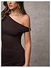 Verdusa Women's Off The Shoulder Dresses Asymmetri... #4