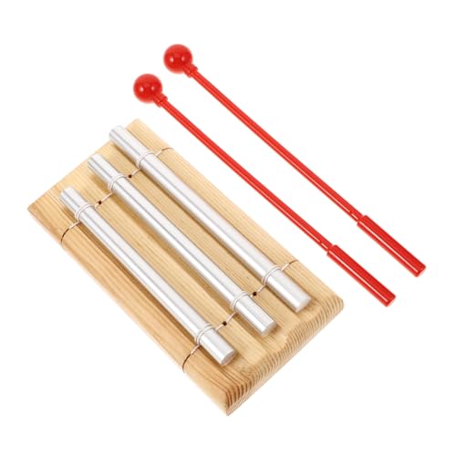 Toddmomy Three Tone Chime Musical Chimes for Yoga Classroom Delicate Meditation Tool Wood Crafted