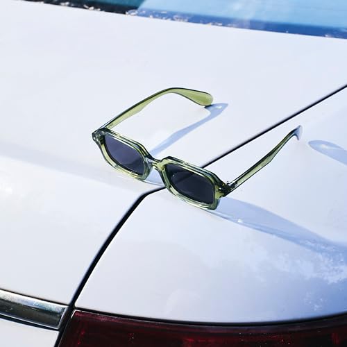 Image of Salty Alpha Lightweight Square Sunglasses For Men stylish | Carry Pouch Included | UV Protection Fashion Goggles for Women Durable | Gift for Man & Woman