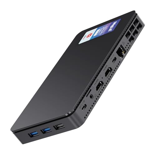 MeLE Overclock X2 Mini PC Twin Lake N150(up to 3.6GHz) Micro PC 16GB DDR4 512GB Storage Small Desktop Computers with 2 X HDMI 4K@60Hz, USB-C, VESA Mount for Home/Office